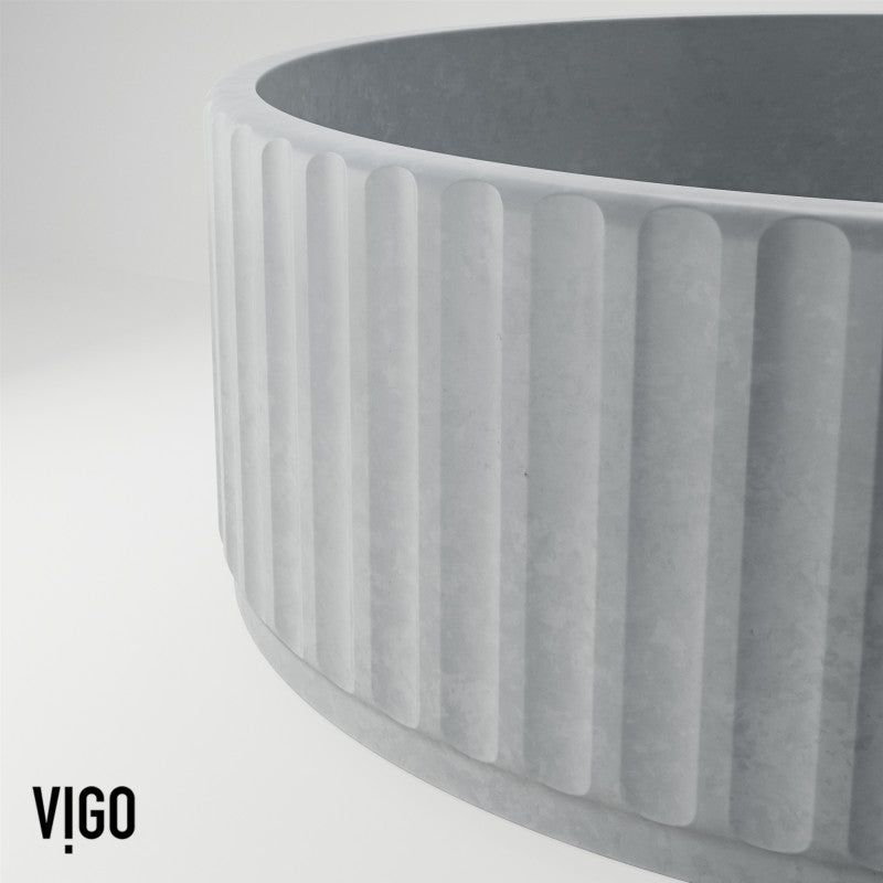Windsor Round Concreto Stone™ Composite Vessel Bathroom Sink