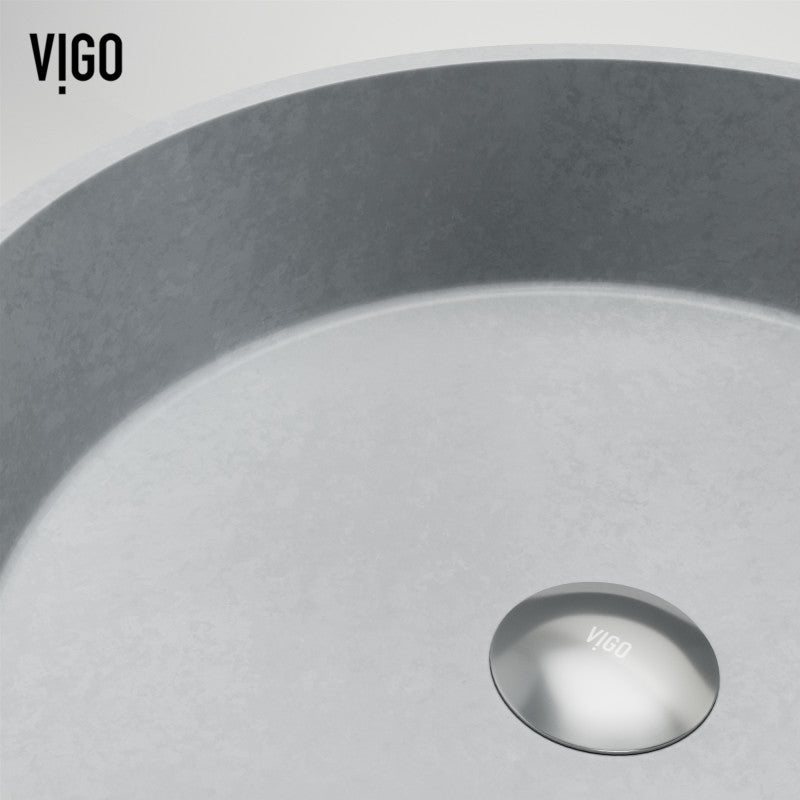 Cypress Round Concreto Stone™ Composite Vessel Bathroom Sink