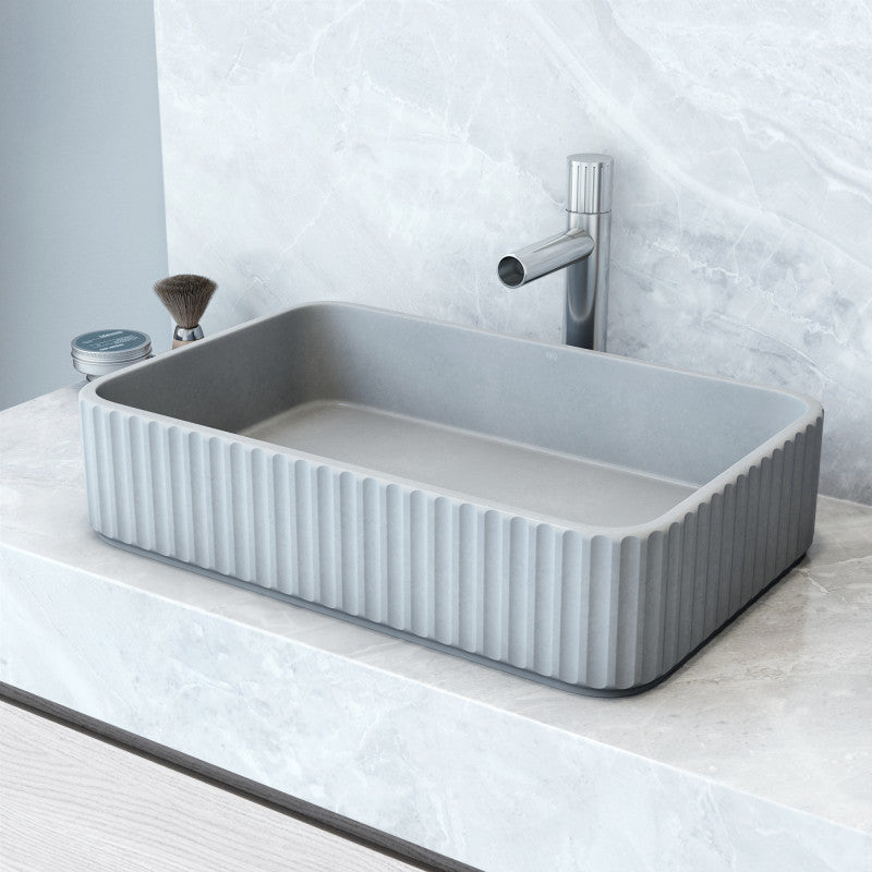 Windsor Rectangular Concreto Stone™ Composite Vessel Bathroom Sink