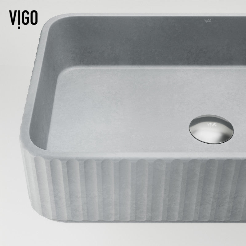 Windsor Rectangular Concreto Stone™ Composite Vessel Bathroom Sink