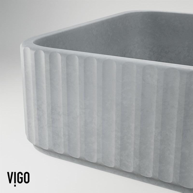 Windsor Rectangular Concreto Stone™ Composite Vessel Bathroom Sink
