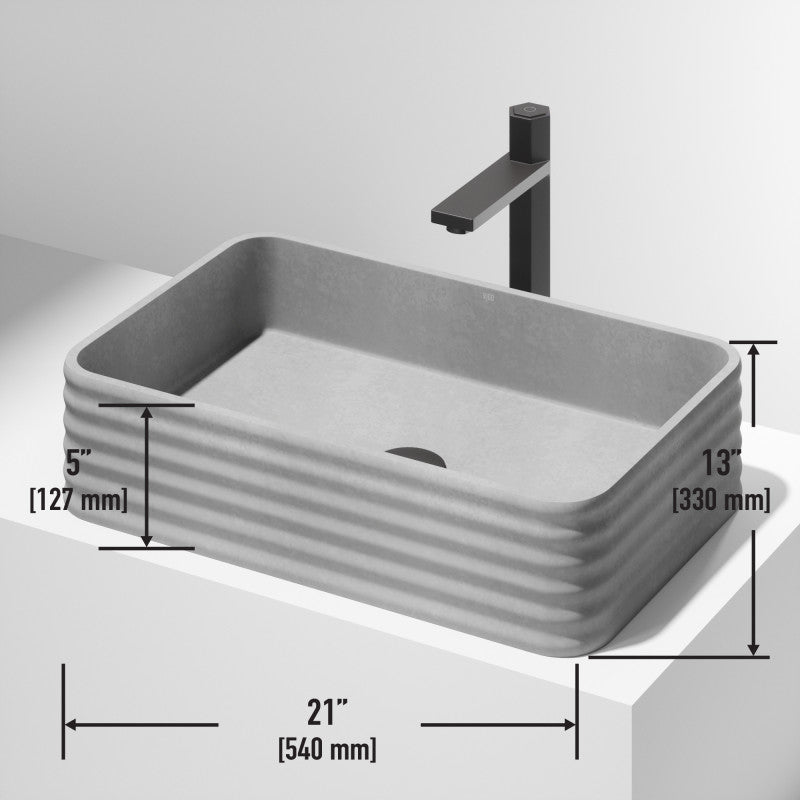 Cadman Concreto Stone™ Composite Vessel Bathroom Sink