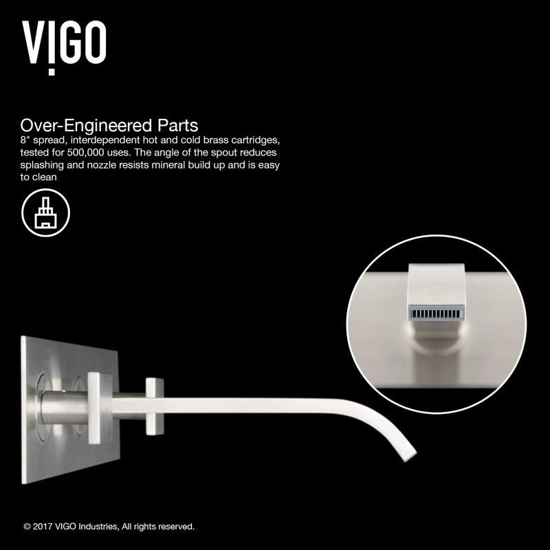 Titus Wall Mounted Bathroom Lavatory Faucet