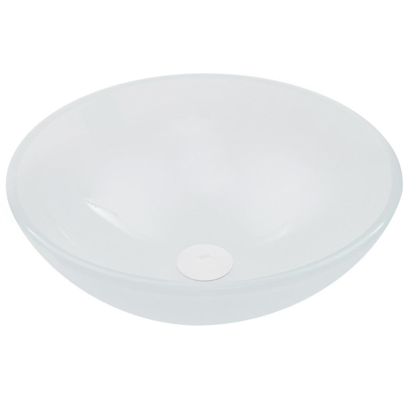 Crystalline Tempered Glass Vessel Bathroom Sink