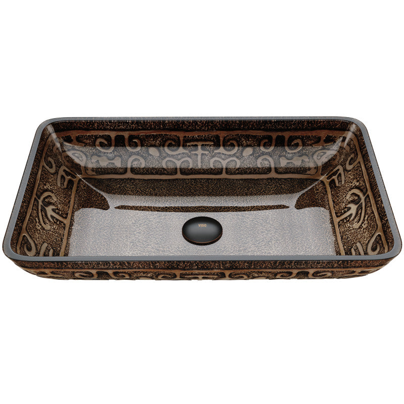 Hadyn Tempered Glass Vessel Bathroom Sink