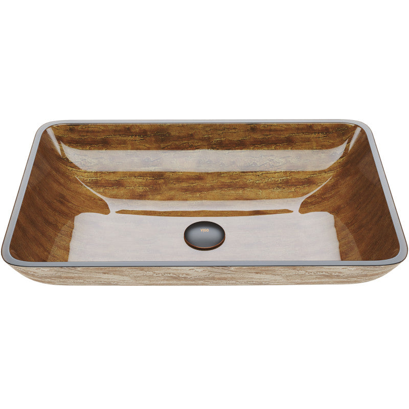 Hadyn Tempered Glass Vessel Bathroom Sink