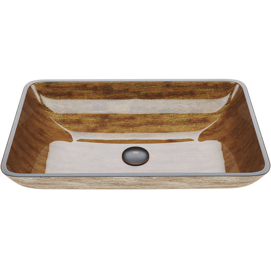 Hadyn Tempered Glass Vessel Bathroom Sink