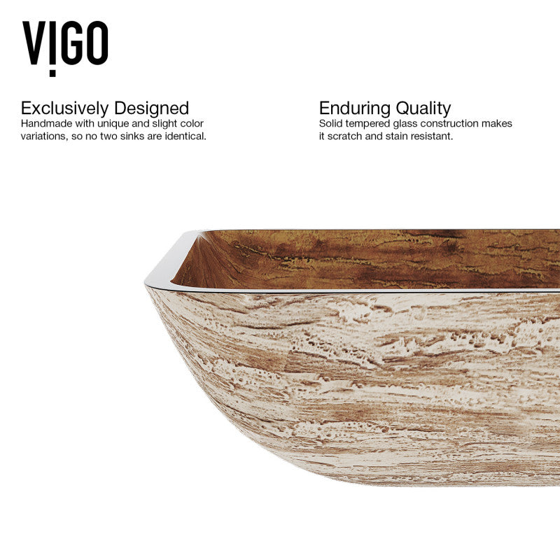 Hadyn Tempered Glass Vessel Bathroom Sink