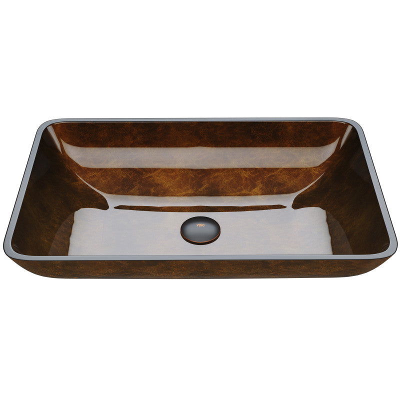 Hadyn Tempered Glass Vessel Bathroom Sink
