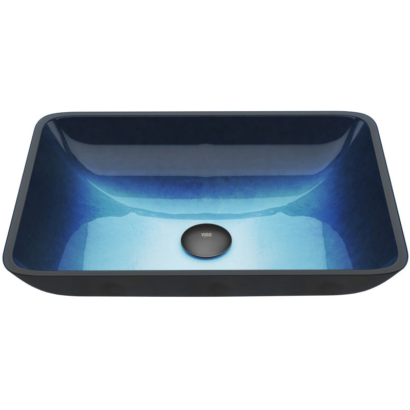 Donatello Tempered Glass Vessel Bathroom Sink