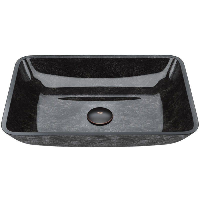 Donatello Tempered Glass Vessel Bathroom Sink
