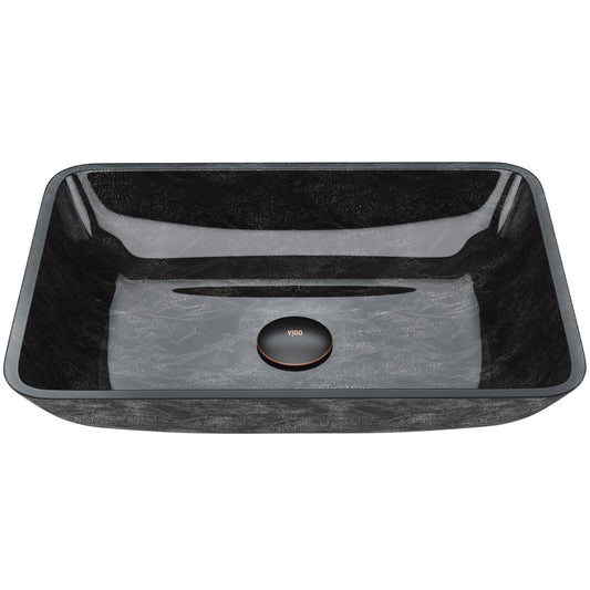 Donatello Tempered Glass Vessel Bathroom Sink