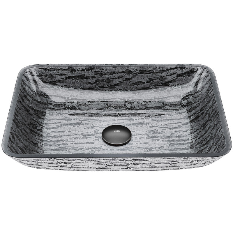 Donatello Tempered Glass Vessel Bathroom Sink