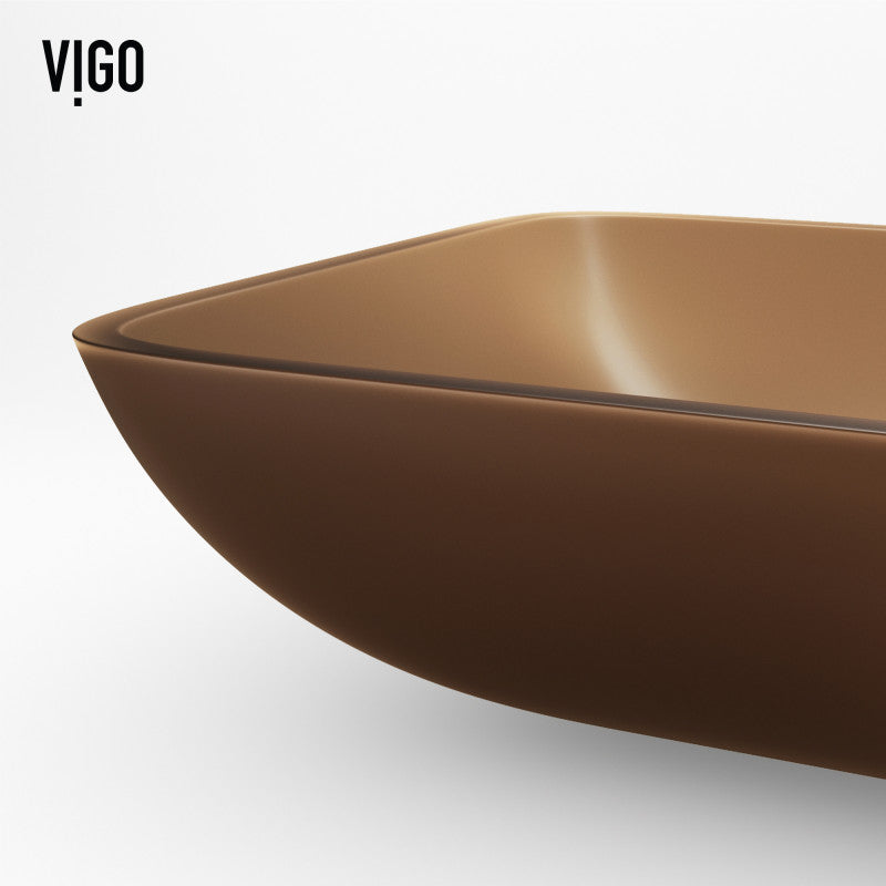 Sottile MatteShell™ Tempered Glass Vessel Bathroom Sink