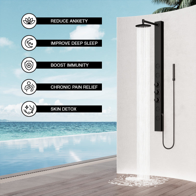 Sutton Round Shower Panel System