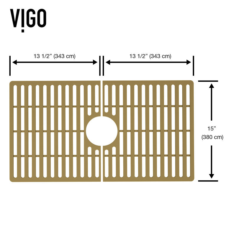 VIGO Silicone Kitchen Sink Grid for Single Basin Sink