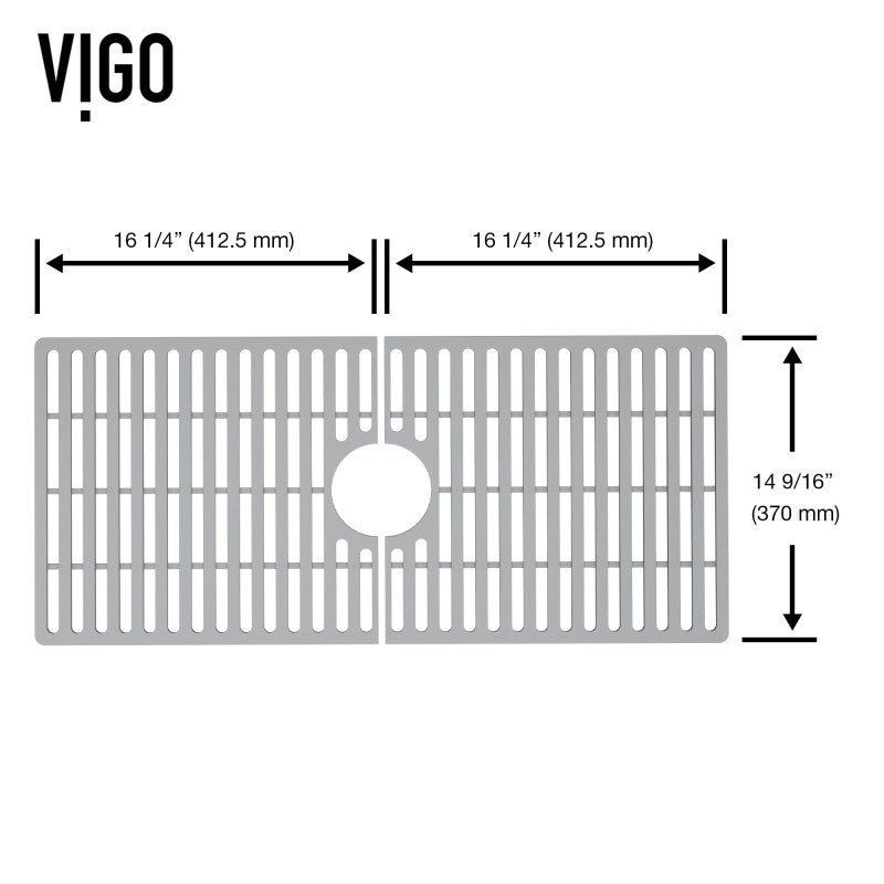 VIGO Silicone Kitchen Sink Grid for Single Basin Sink