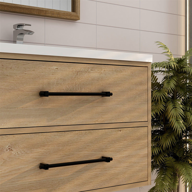 Victoria 30" Wall Mounted Bathroom Vanity with Acrylic Integrated Sink Top