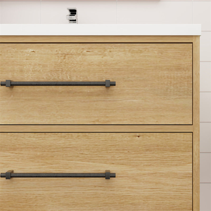 Victoria 30" Wall Mounted Bathroom Vanity with Acrylic Integrated Sink Top