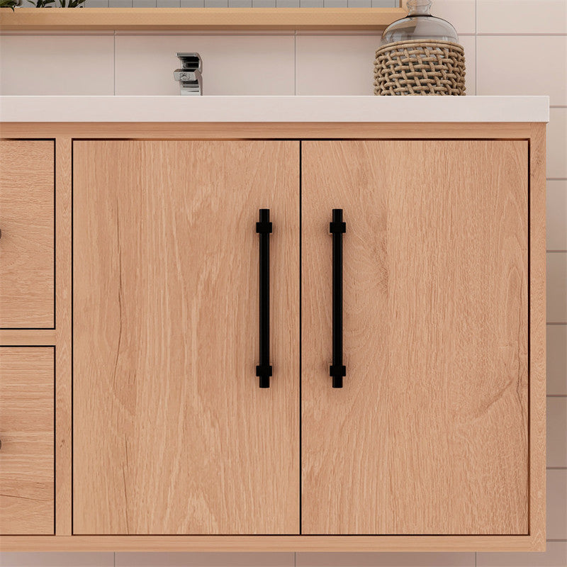 Victoria 36" Wall Mounted Bathroom Vanity with Reinforced Acrylic Integrated Sink Top