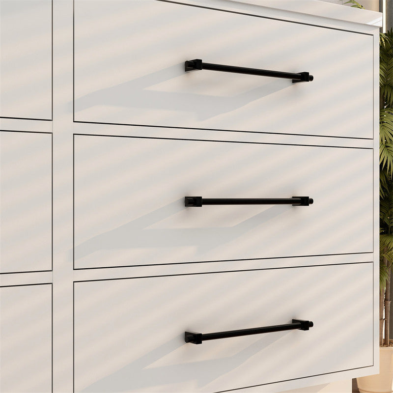Victoria Drawers 60" Freestanding Bathroom Vanity with Reinforced Acrylic Integrated Sink Top