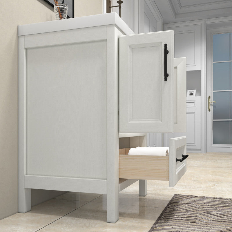 VIV 24" Freestanding Bathroom Vanity with Reinforced Acrylic Integrated Sink Top