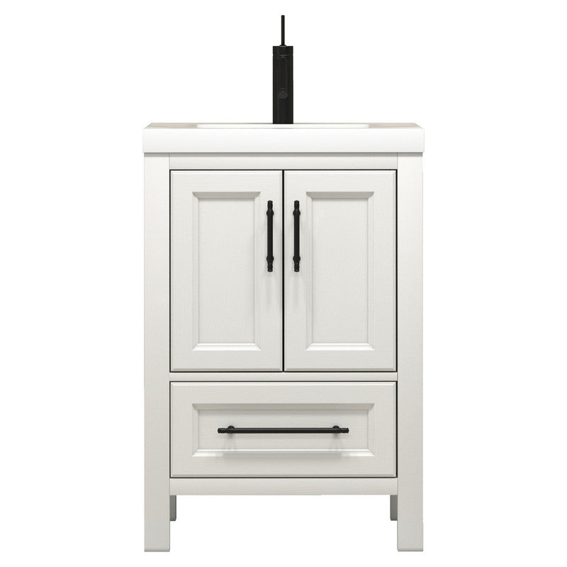 VIV 24" Freestanding Bathroom Vanity with Reinforced Acrylic Integrated Sink Top