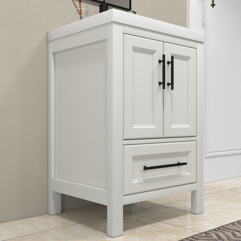 VIV 24" Freestanding Bathroom Vanity with Reinforced Acrylic Integrated Sink Top