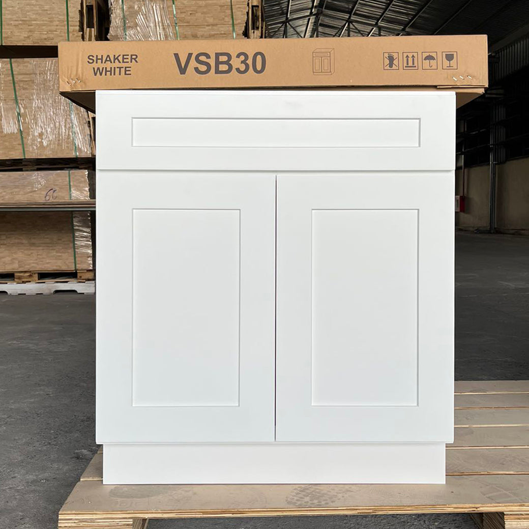 White Shaker (Bathroom Vanity Only)