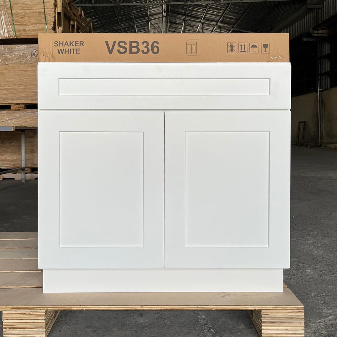 White Shaker (Bathroom Vanity Only)
