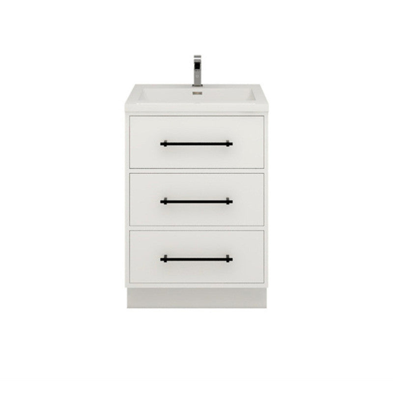 Victoria 24" Freestanding Bathroom Vanity with Reinforced Acrylic Integrated Sink Top
