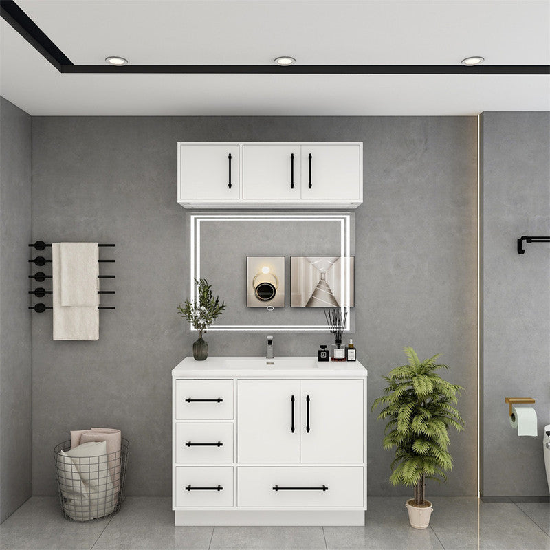 Victoria 42" Freestanding Bathroom Vanity with Reinforced Acrylic Integrated Sink Top