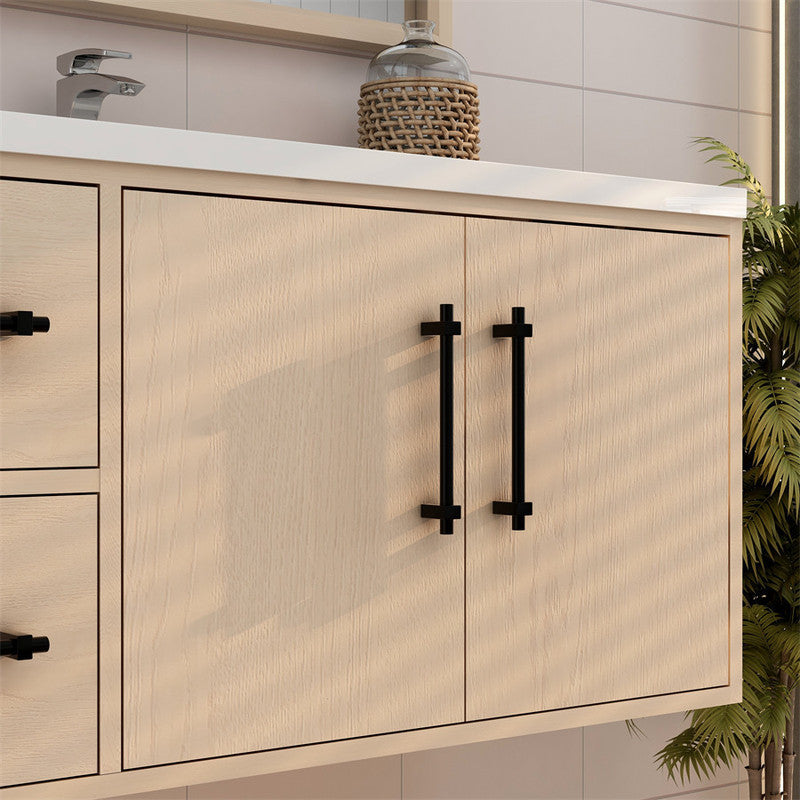Victoria 42" Wall Mounted Bathroom Vanity with Reinforced Acrylic Integrated Sink Top