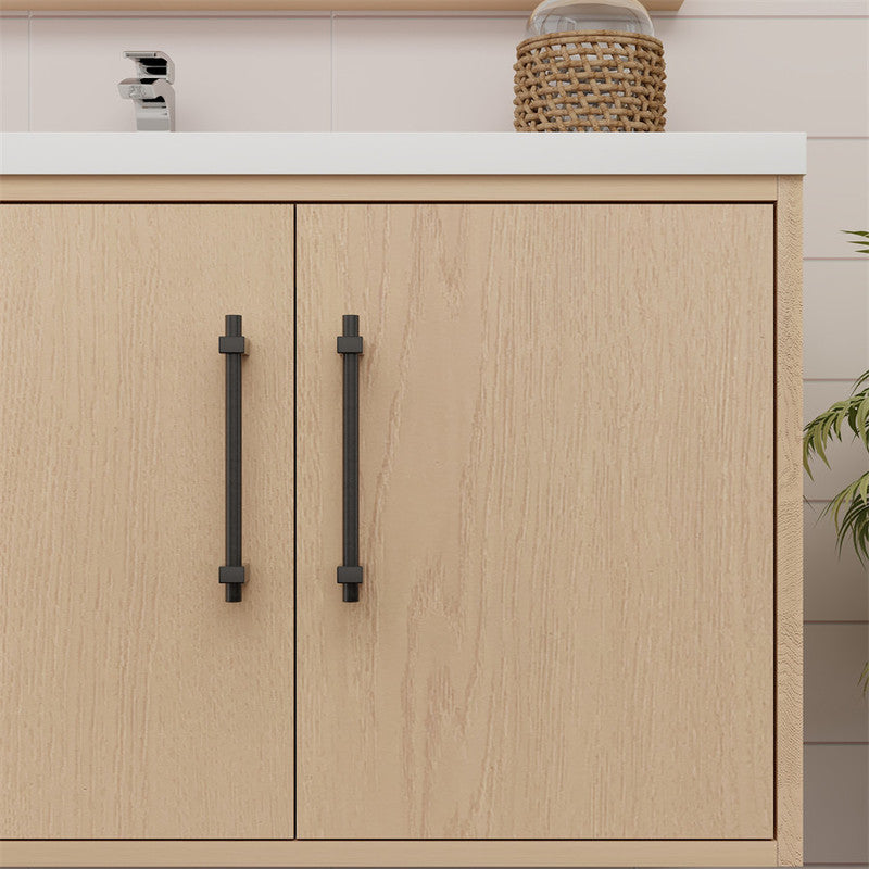 Victoria 42" Wall Mounted Bathroom Vanity with Reinforced Acrylic Integrated Sink Top