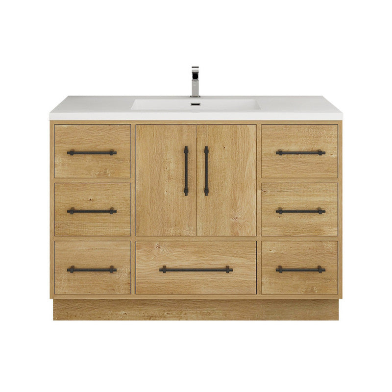 Victoria 48" Freestanding Bathroom Vanity with Reinforced Acrylic Integrated Sink Top