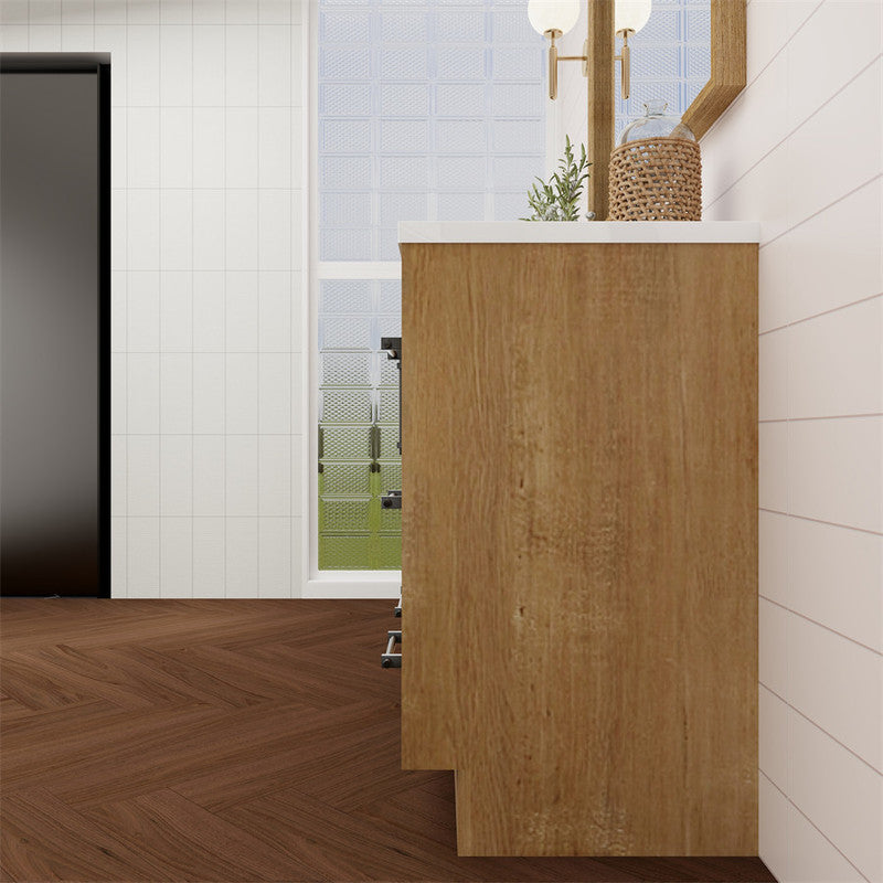Victoria 48" Freestanding Bathroom Vanity with Reinforced Acrylic Integrated Sink Top
