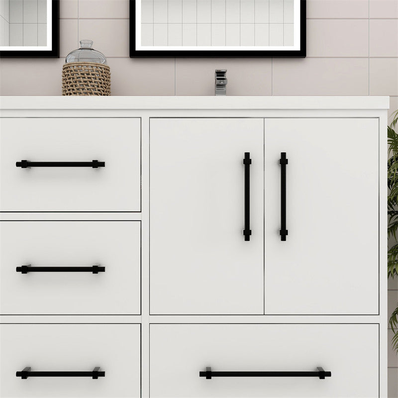 Victoria 60" Freestanding Bathroom Vanity with Reinforced Acrylic Integrated Sink Top