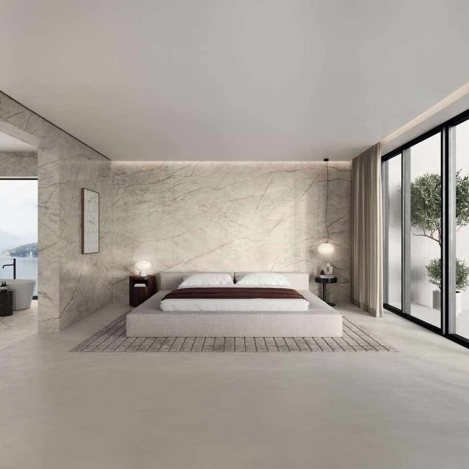 Atlas Concorde HybridSlab™ White Everest Rectified Porcelain Slab