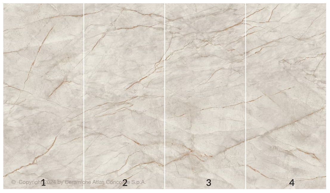 Atlas Concorde HybridSlab™ White Everest Rectified Porcelain Slab