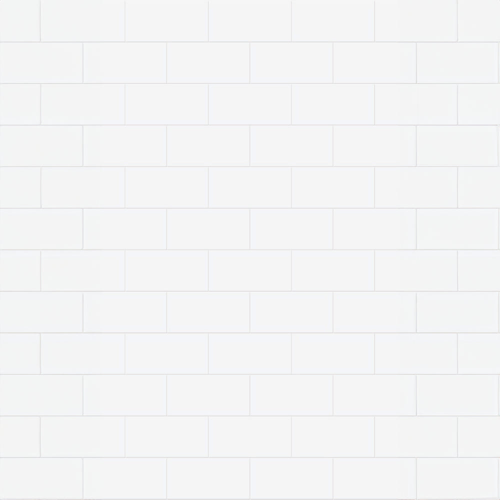 White Subway Tile SMC Shower Wall Panel