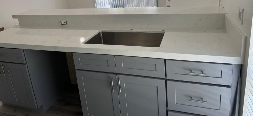 White Venatino Sintera Silica-Free Quartz Slab