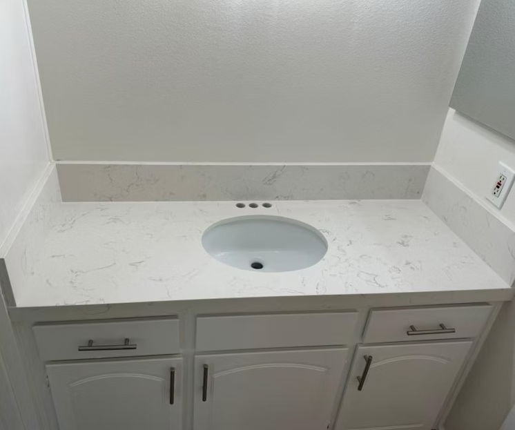 White Venatino Sintera Silica-Free Quartz Slab