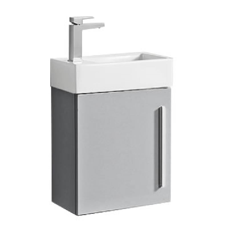 Lek 18" Wall Mounted Bathroom Vanity with Ceramic Integrated Sink Top