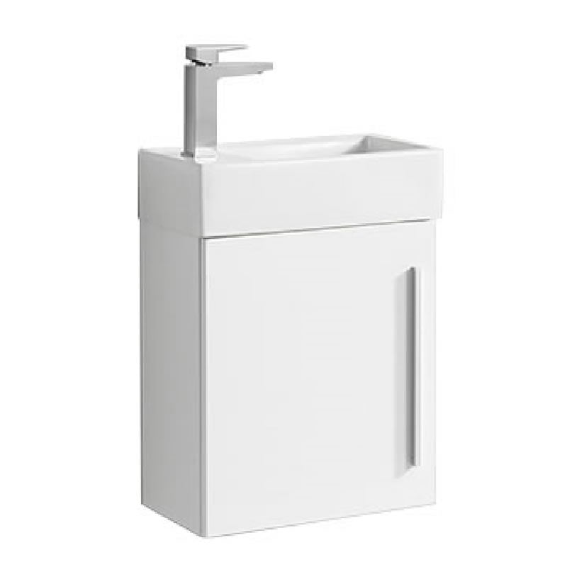 Lek 18" Wall Mounted Bathroom Vanity with Ceramic Integrated Sink Top