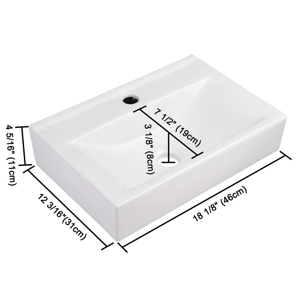 Ashanti Porcelain Vessel Bathroom Sink