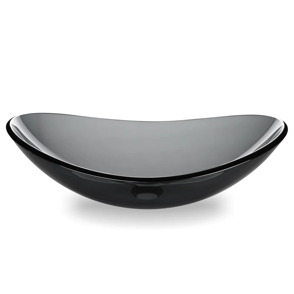 Declan Tempered Glass Vessel Bathroom Sink