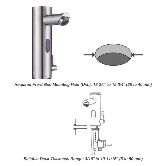 Magnolia Motion Sensor Touchless Bathroom Lavatory Faucet