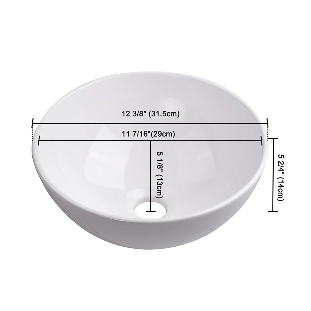 Nali Porcelain Vessel Bathroom Sink