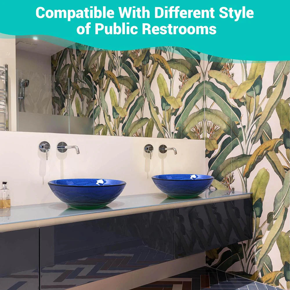 Ronan Tempered Glass Vessel Bathroom Sink