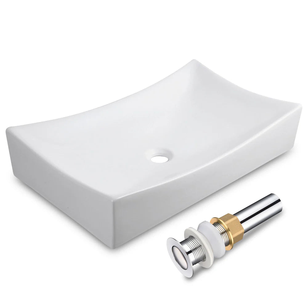 Wynlo Porcelain Vessel Bathroom Sink